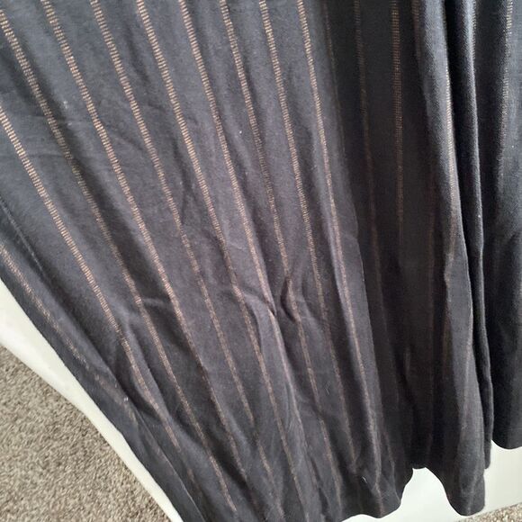 Torrid Black Stripe Ponte Surplice Sleeveless Belted Jumpsuit 4X - Picture 3 of 9